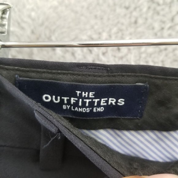 Lands' End Outfitters Dress Pants, Black, Plain front slim, NWT - Picture 3 of 4